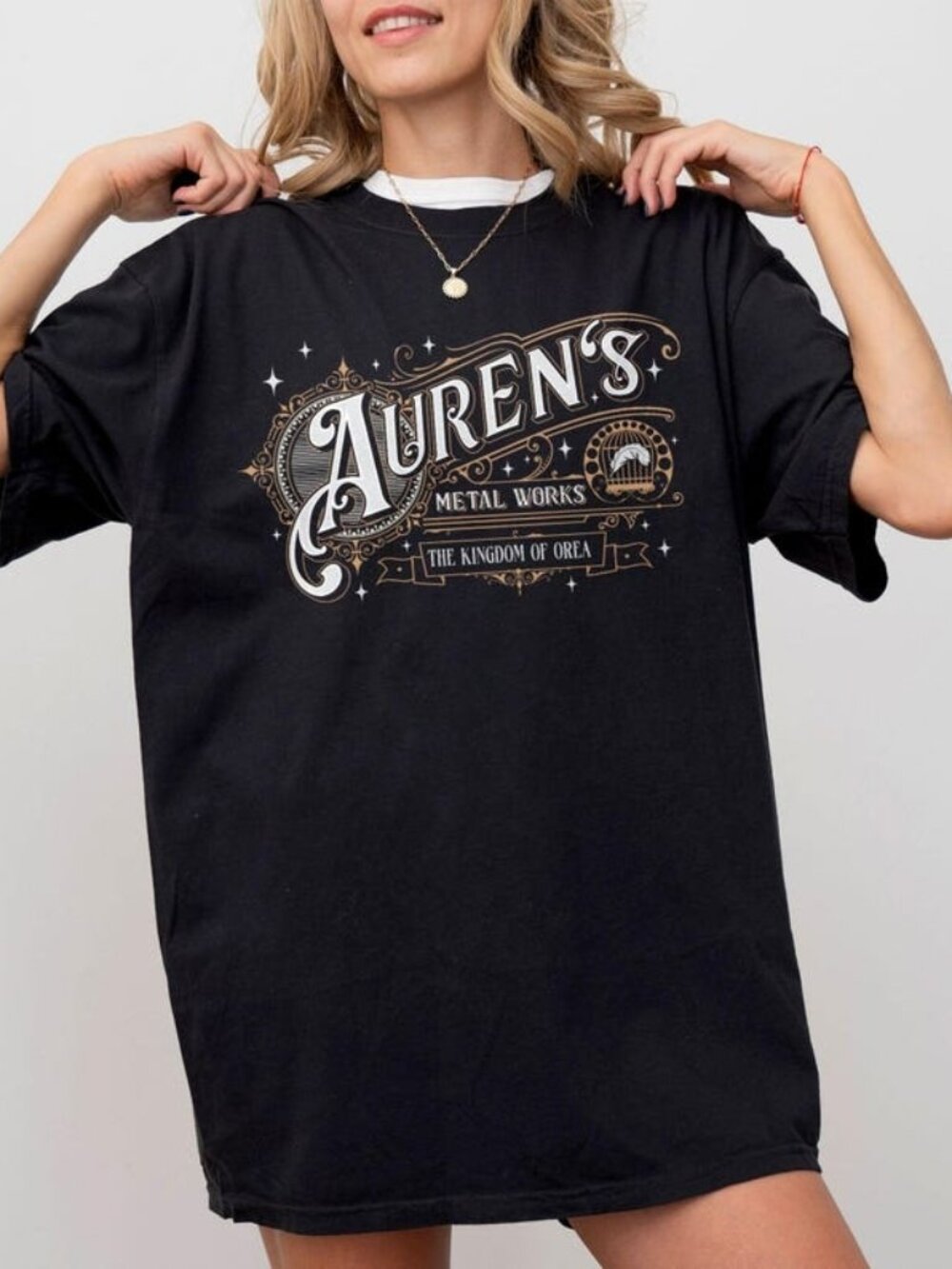 Plated Prisoner Book T-shirt, Fantasy Auren Graphic Tee